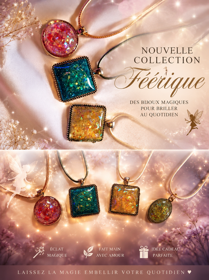 Pendentifs en résine , fait à la main avec amour !