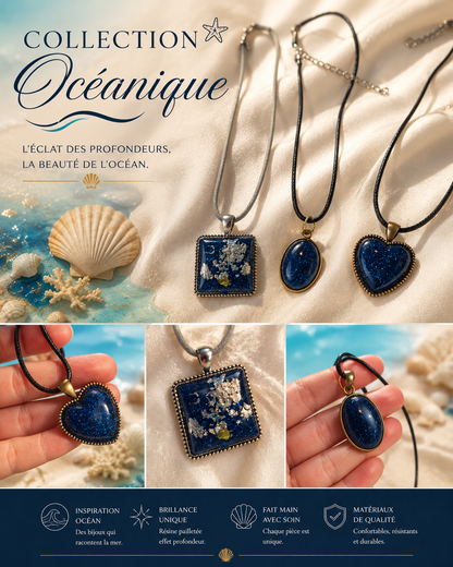 Pendentifs en résine , fait à la main avec amour !